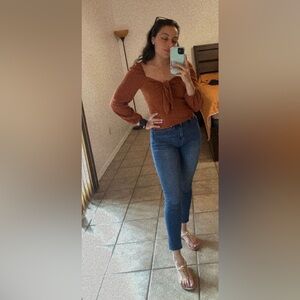 Burnt orange Crop top